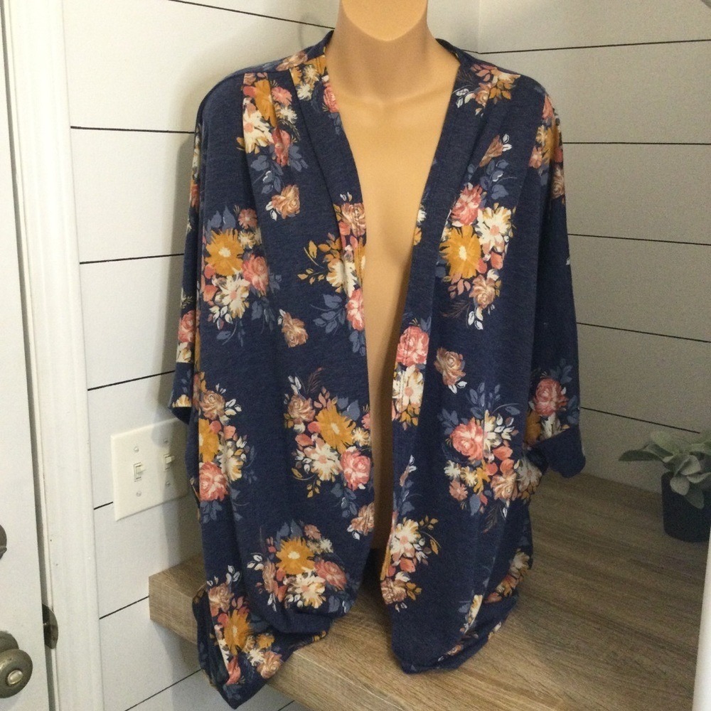 Floral kimono J mode floral print womens XL